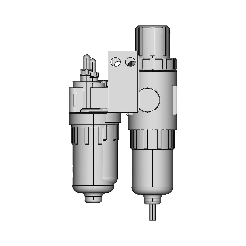 Afc2000 Compress Air Pressure Regulator - Downloadable CAD Representation_0_270_degree_snapshot