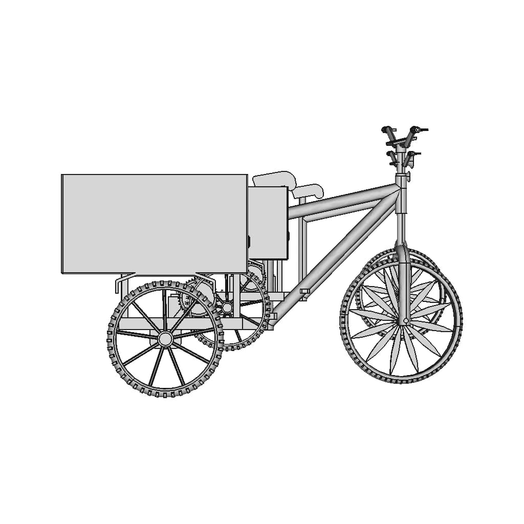 Transformable Solar Electric Vehicle For Agriculture Usage - Downloadable CAD Representation_0_0_degree_snapshot