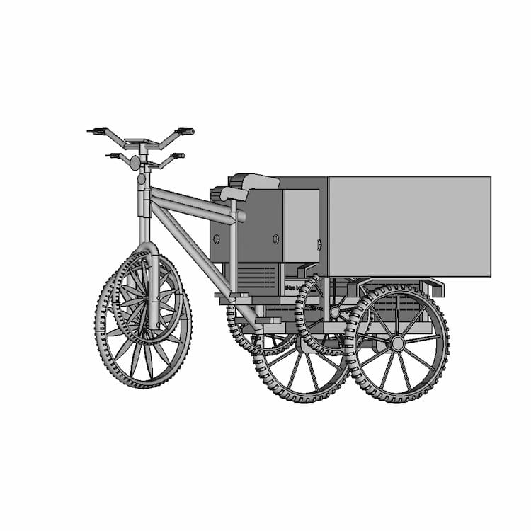 Transformable Solar Electric Vehicle For Agriculture Usage - Downloadable CAD Representation