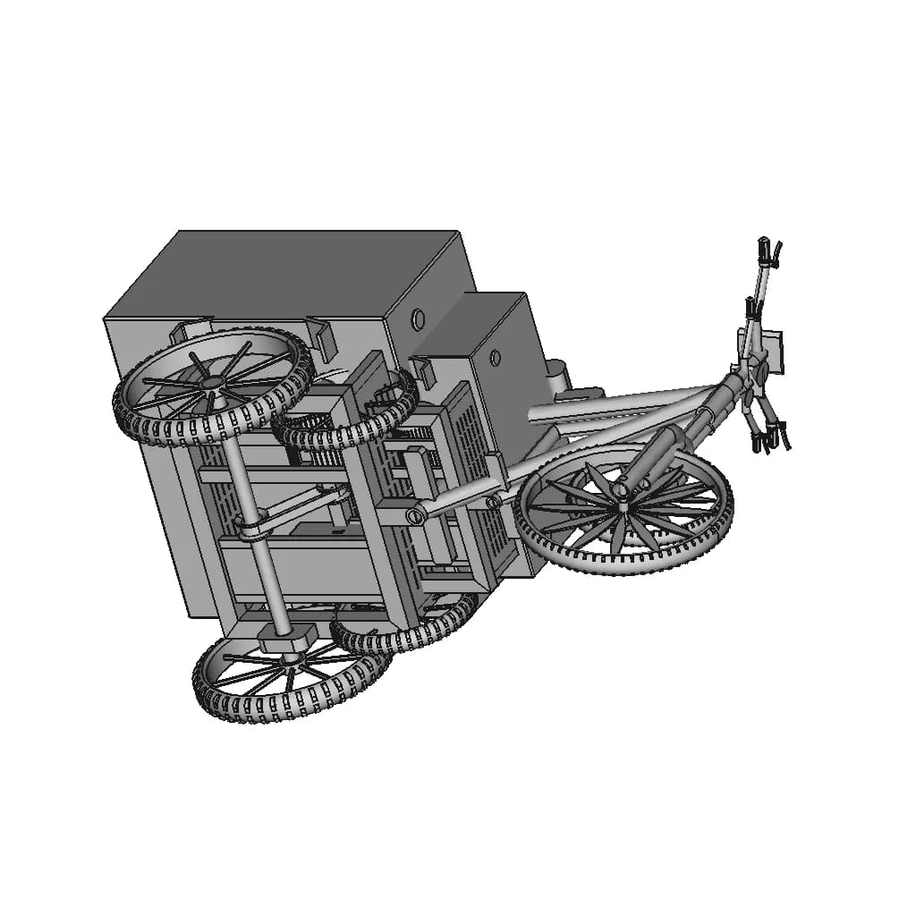 Transformable Solar Electric Vehicle For Agriculture Usage - Downloadable CAD Representation_60_30_degree_snapshot