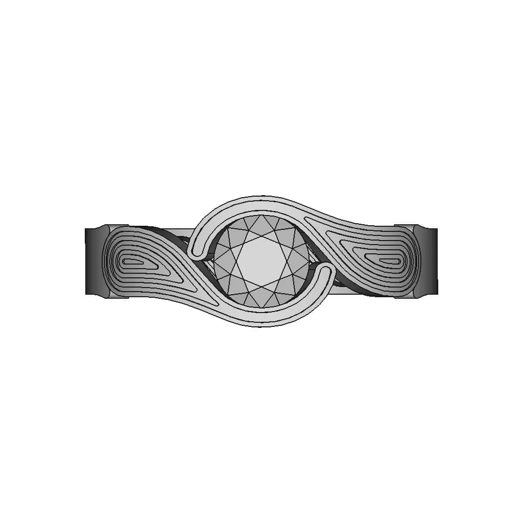 Diamond Ring | 3D Engineering Design File_270_0_degree_snapshot