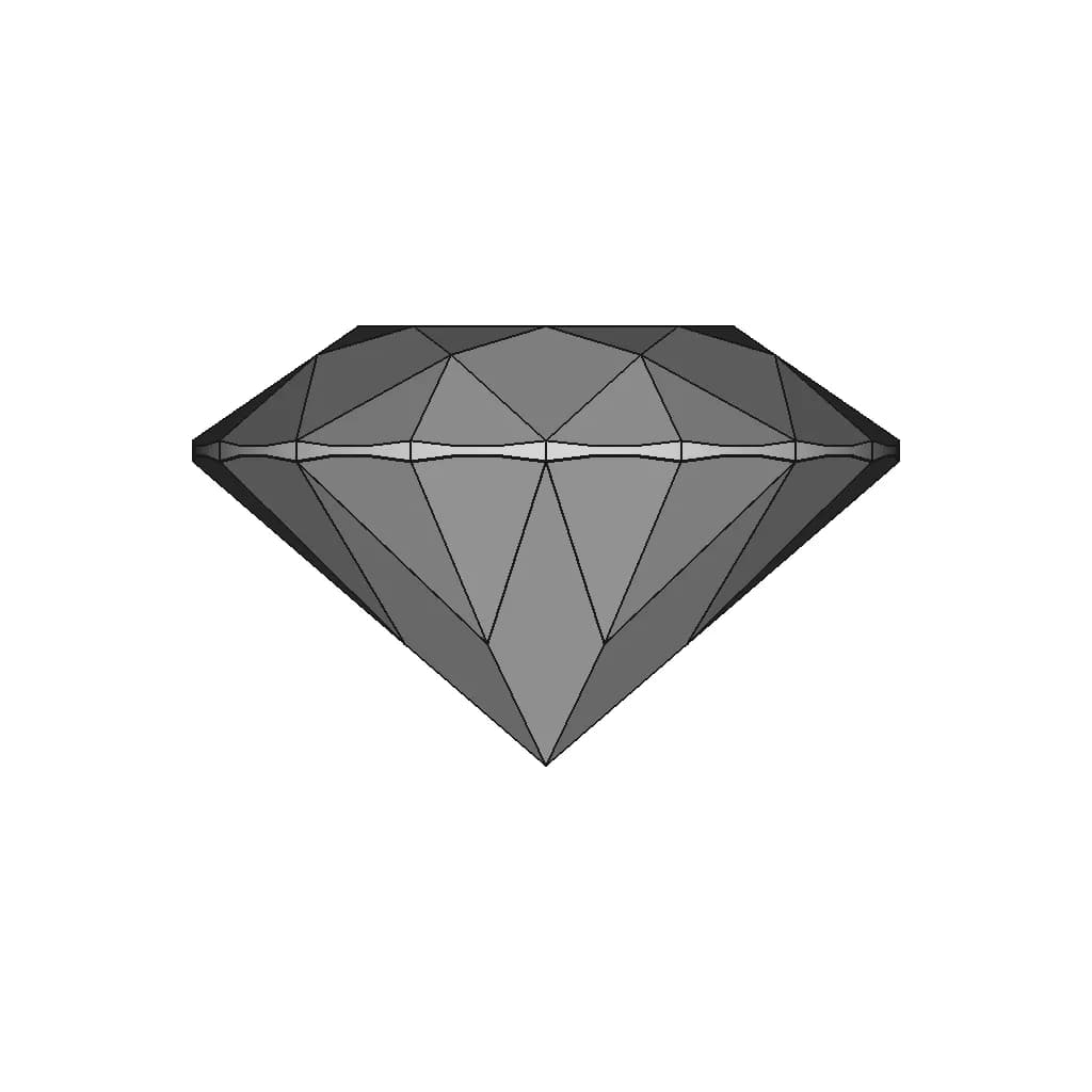 Diamond | High-Quality CAD Model_0_0_degree_snapshot