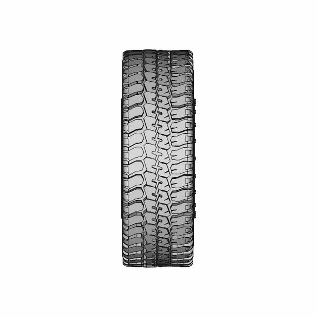 Wheel 33Inch Diameter, 275 Wide. | High-Quality CAD Model