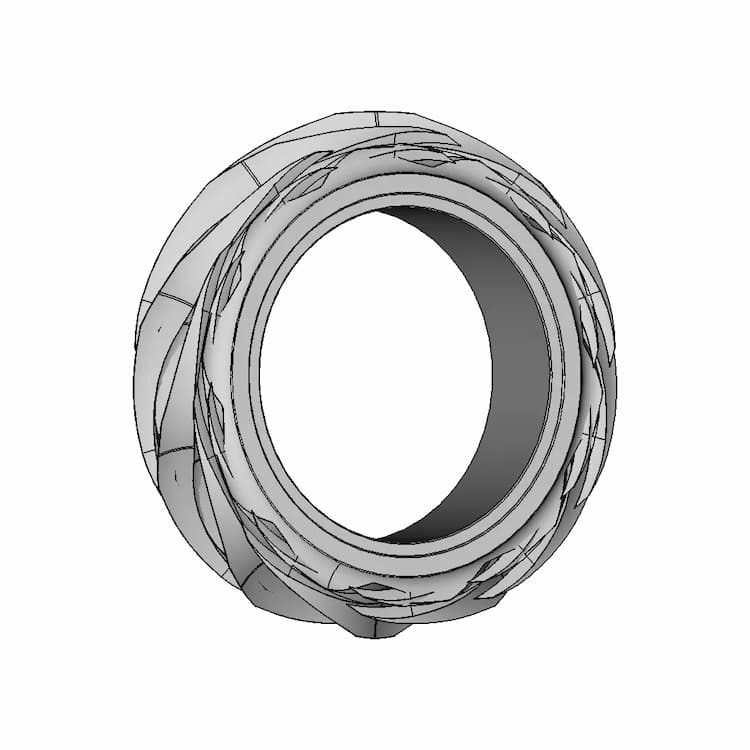Sun And Moon Rings | High-Quality CAD Model