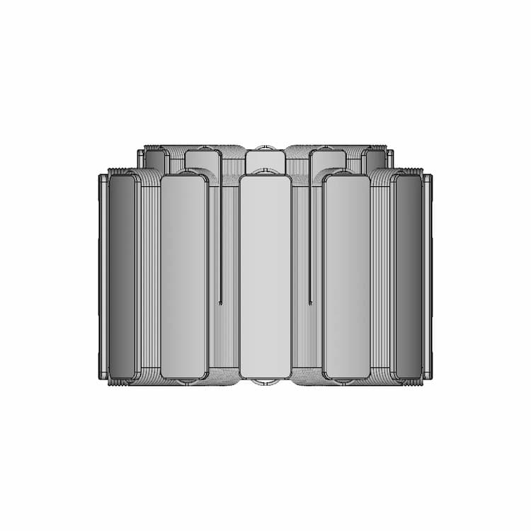 Dc Motor Winding - Downloadable CAD Representation