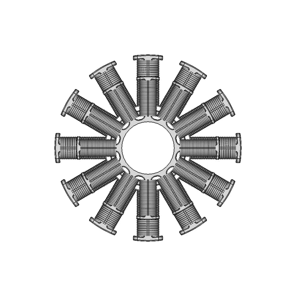 Dc Motor Winding - Downloadable CAD Representation_270_0_degree_snapshot