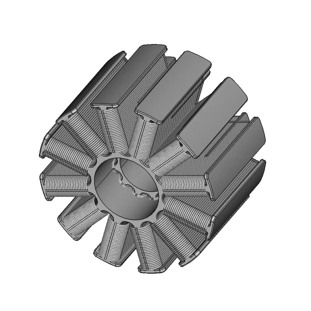 Dc Motor Winding - Downloadable CAD Representation_60_30_degree_snapshot