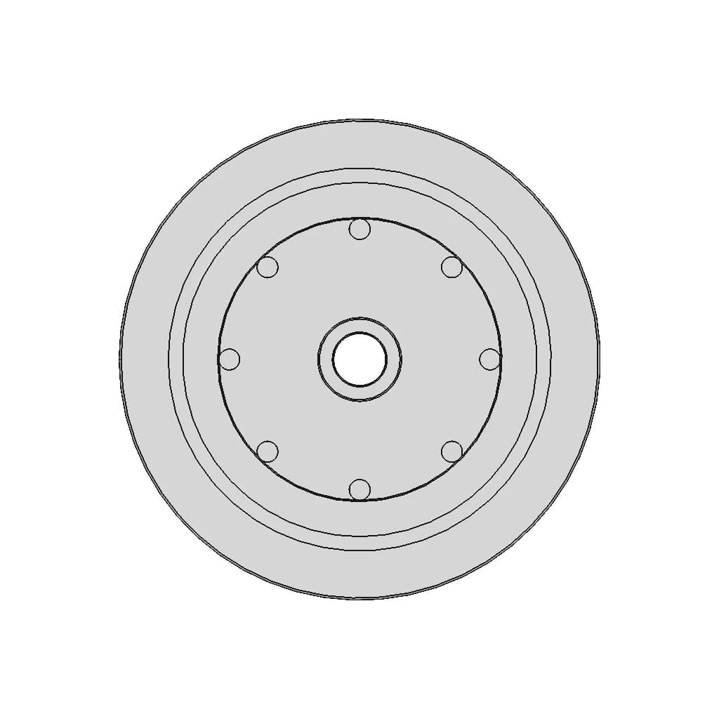 Шкив На Мтз С Кондиционером - Downloadable CAD Representation_0_90_degree_snapshot