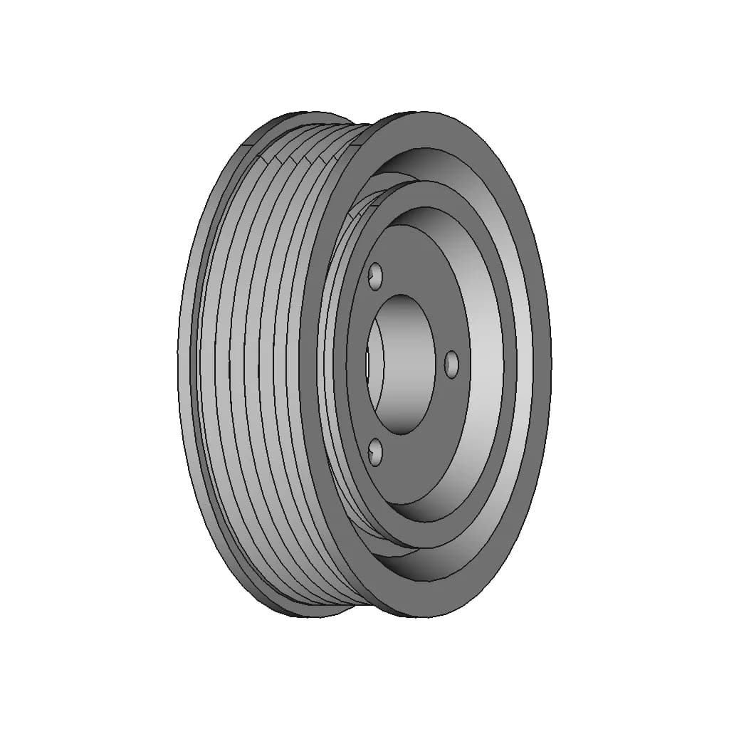 Шкив Audi A80 | High-Quality CAD Model_60_30_degree_snapshot