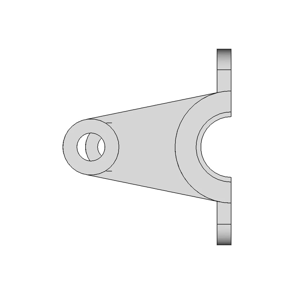 Simple Bearing Seat | High-Quality CAD Model_0_90_degree_snapshot