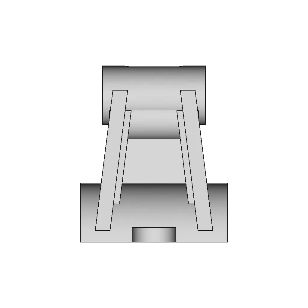 Simple Bearing Seat | High-Quality CAD Model_90_0_degree_snapshot