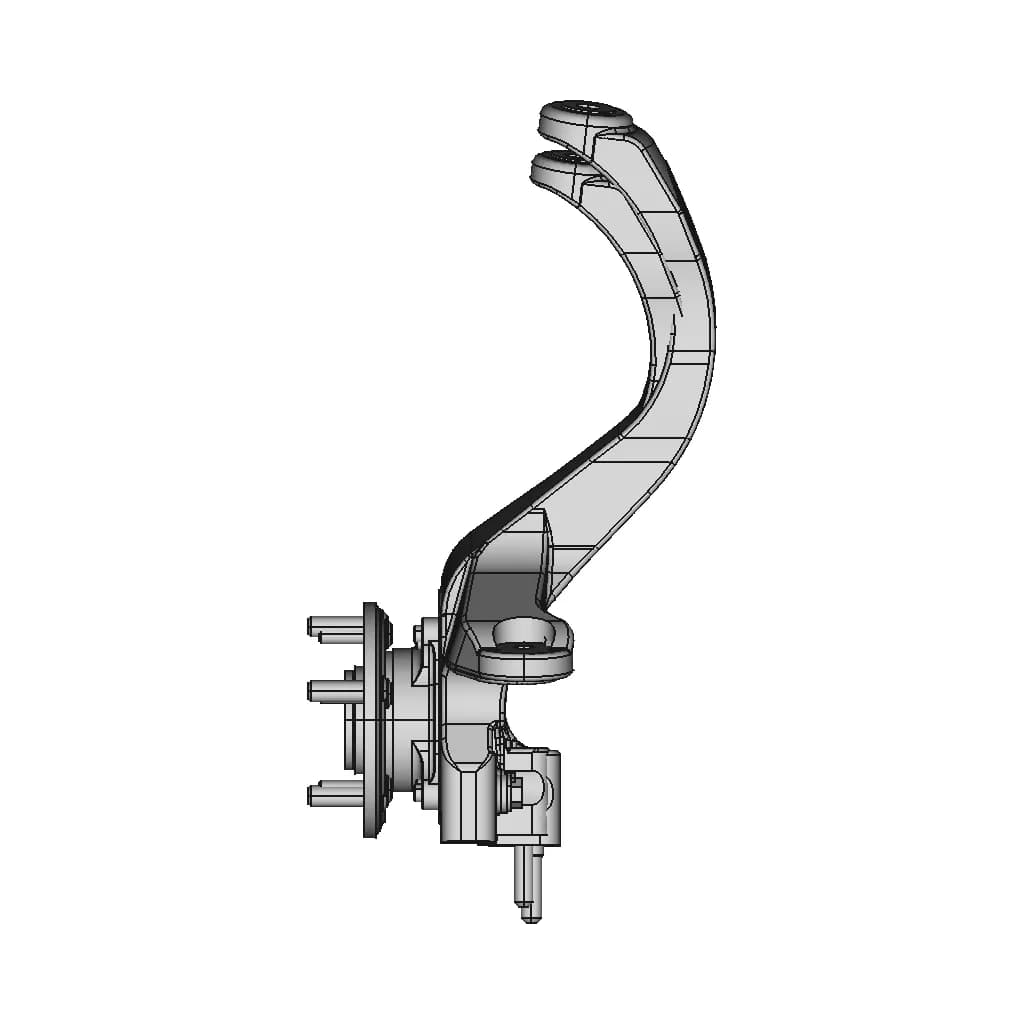 Acura Rl Front Drivers Knuckle | High-Quality CAD Model_0_90_degree_snapshot