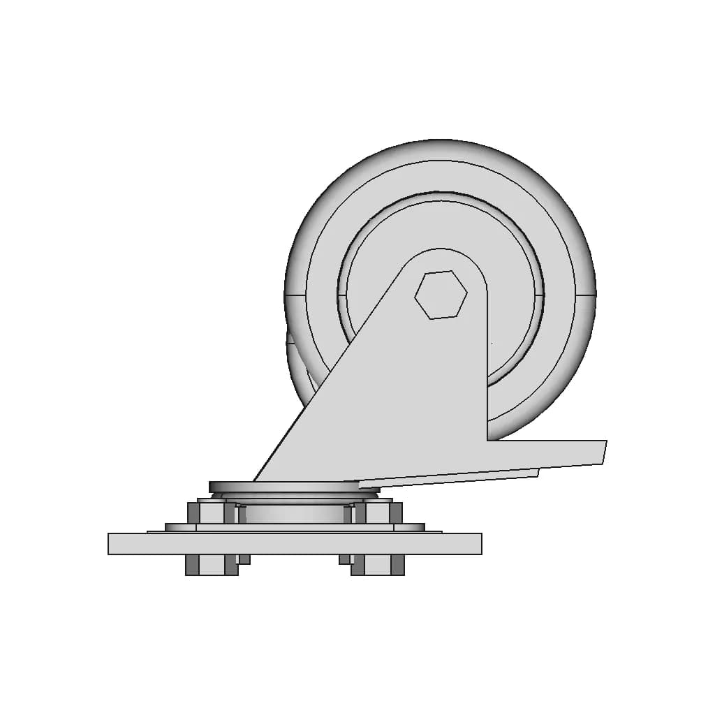 Foldable Ladder Trolley | High-Quality CAD Model_270_0_degree_snapshot