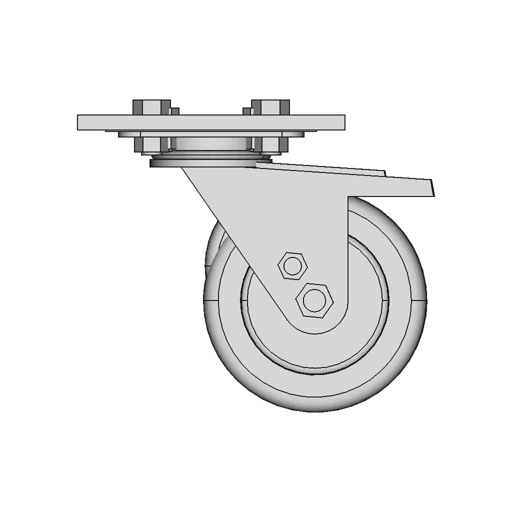 Foldable Ladder Trolley | High-Quality CAD Model_90_0_degree_snapshot