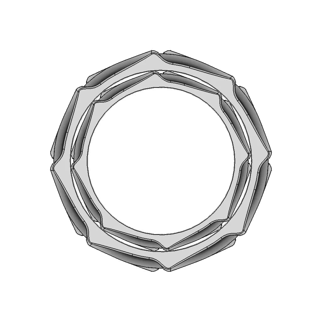 Simple Organic Ring Design, 2020.10.01. - Downloadable CAD Representation_0_270_degree_snapshot