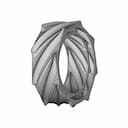 Simple Organic Ring Design, 2020.10.01. - Downloadable CAD Representation_60_30_degree_snapshot