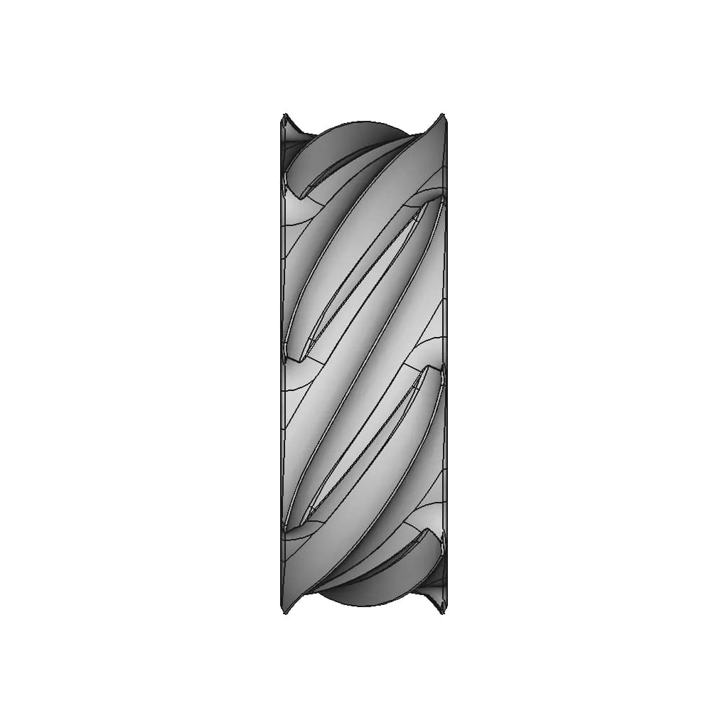 Simple Organic Ring Design, 2020.10.01. - Downloadable CAD Representation_90_0_degree_snapshot