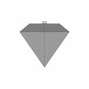 Diamond Key Chain | 3D Engineering Design File_270_0_degree_snapshot