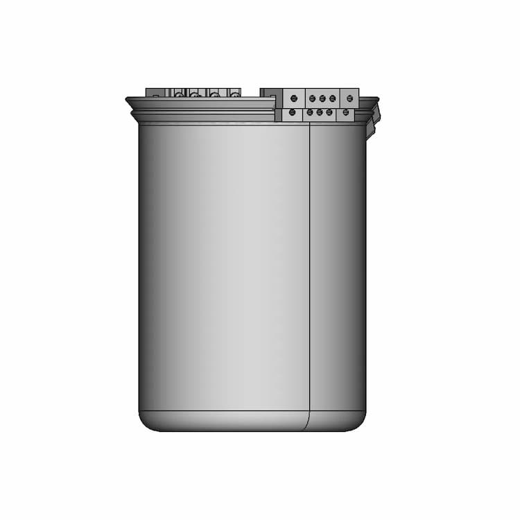 1000Ml Glass Beaker W Anodes - Downloadable CAD Representation