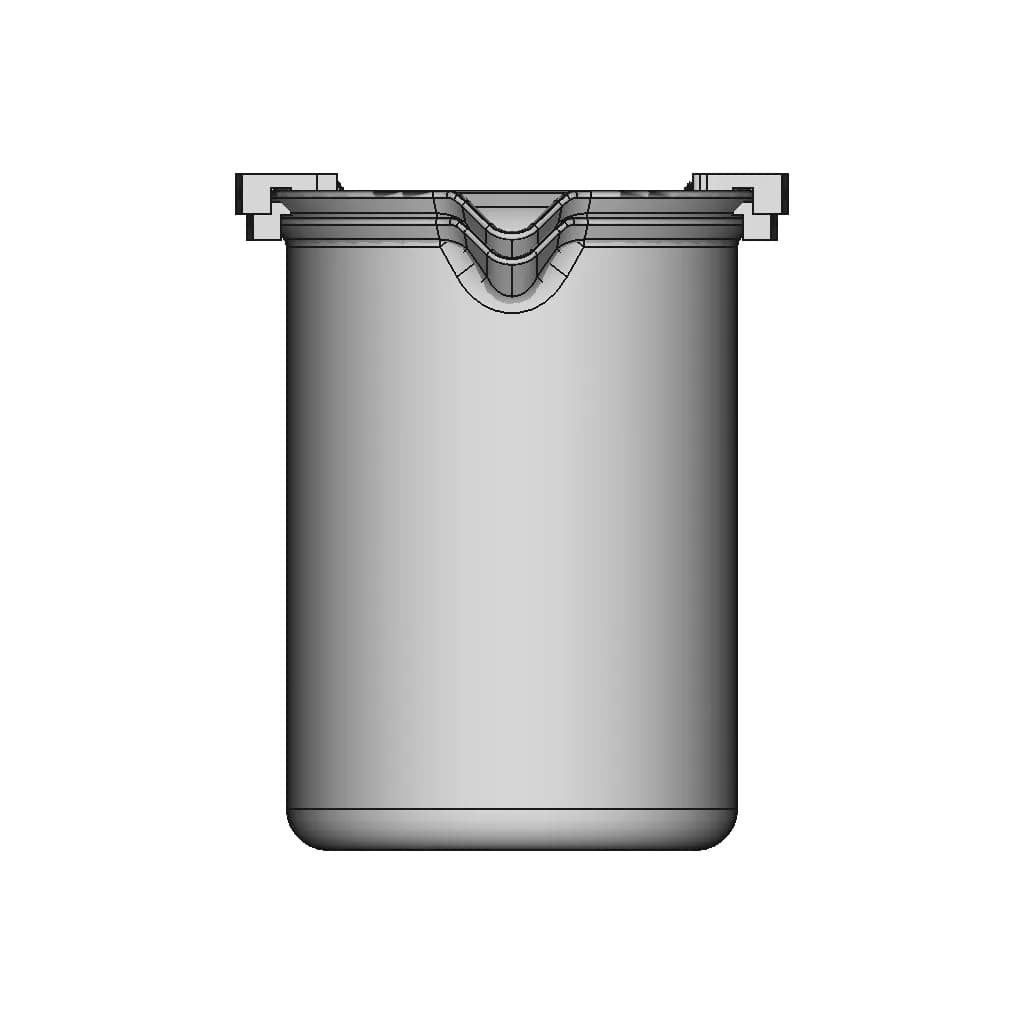 1000Ml Glass Beaker W Anodes - Downloadable CAD Representation_0_270_degree_snapshot
