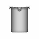 1000Ml Glass Beaker W Anodes - Downloadable CAD Representation_0_270_degree_snapshot