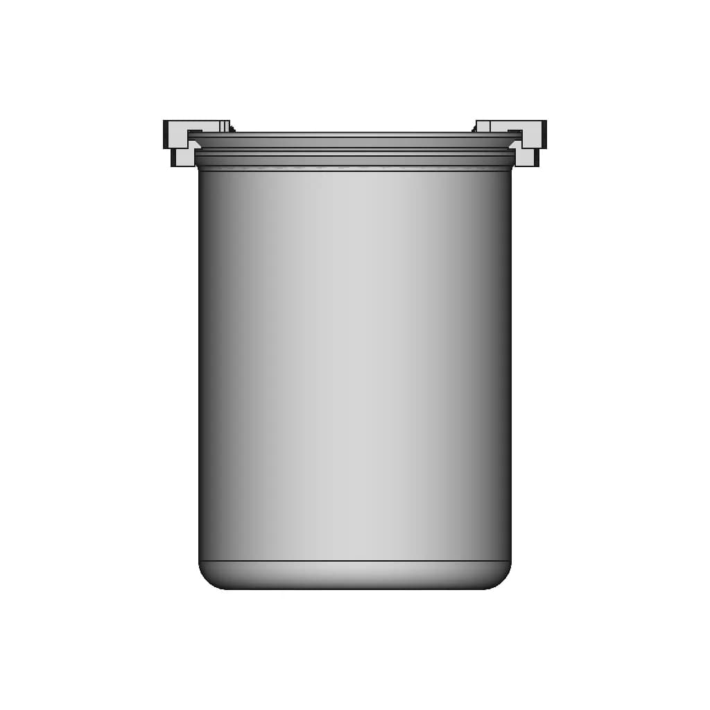 1000Ml Glass Beaker W Anodes - Downloadable CAD Representation_0_90_degree_snapshot