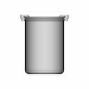 1000Ml Glass Beaker W Anodes - Downloadable CAD Representation_0_90_degree_snapshot