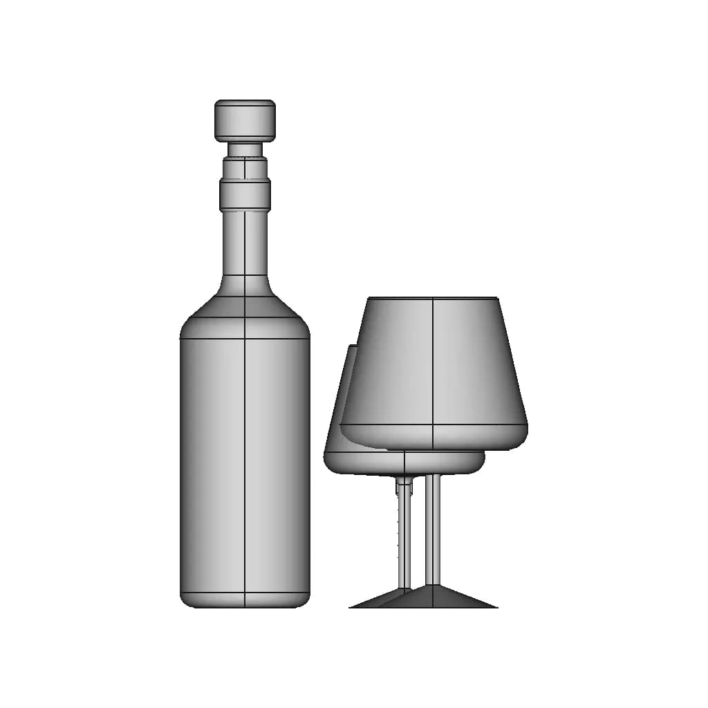 Wine Set - Standard Mechanical Component_0_270_degree_snapshot