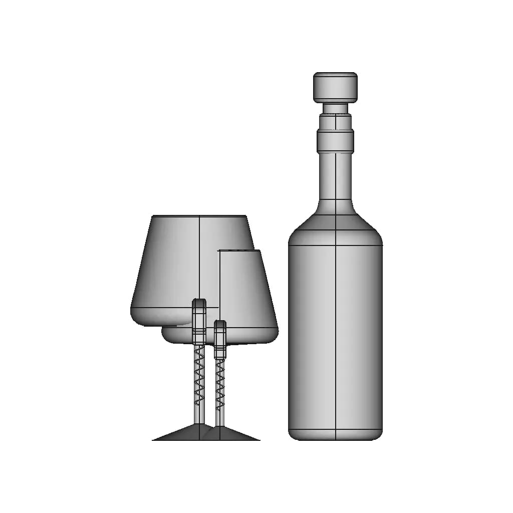 Wine Set - Standard Mechanical Component_0_90_degree_snapshot