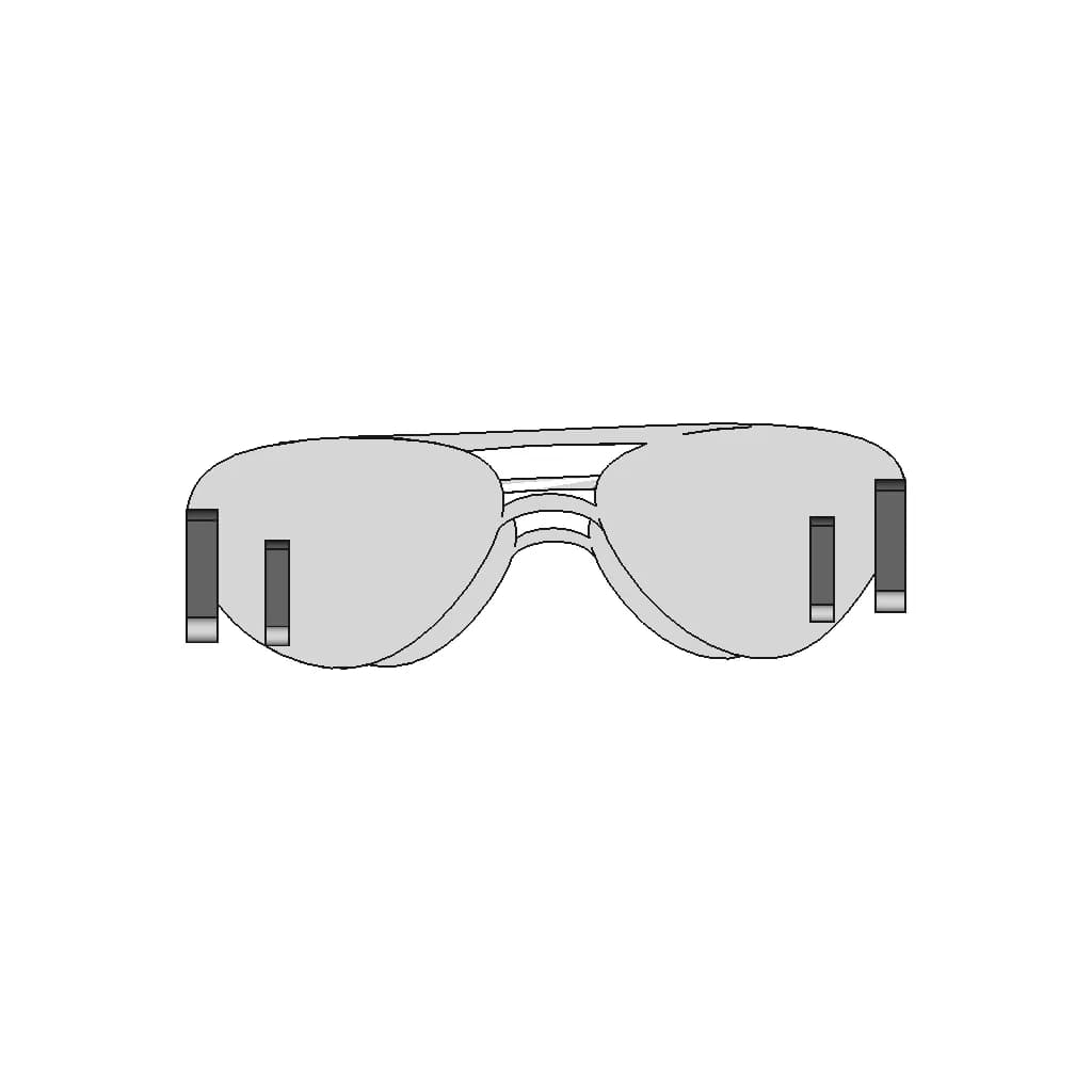 Aviator Sunglasses. - Downloadable CAD Representation_0_0_degree_snapshot