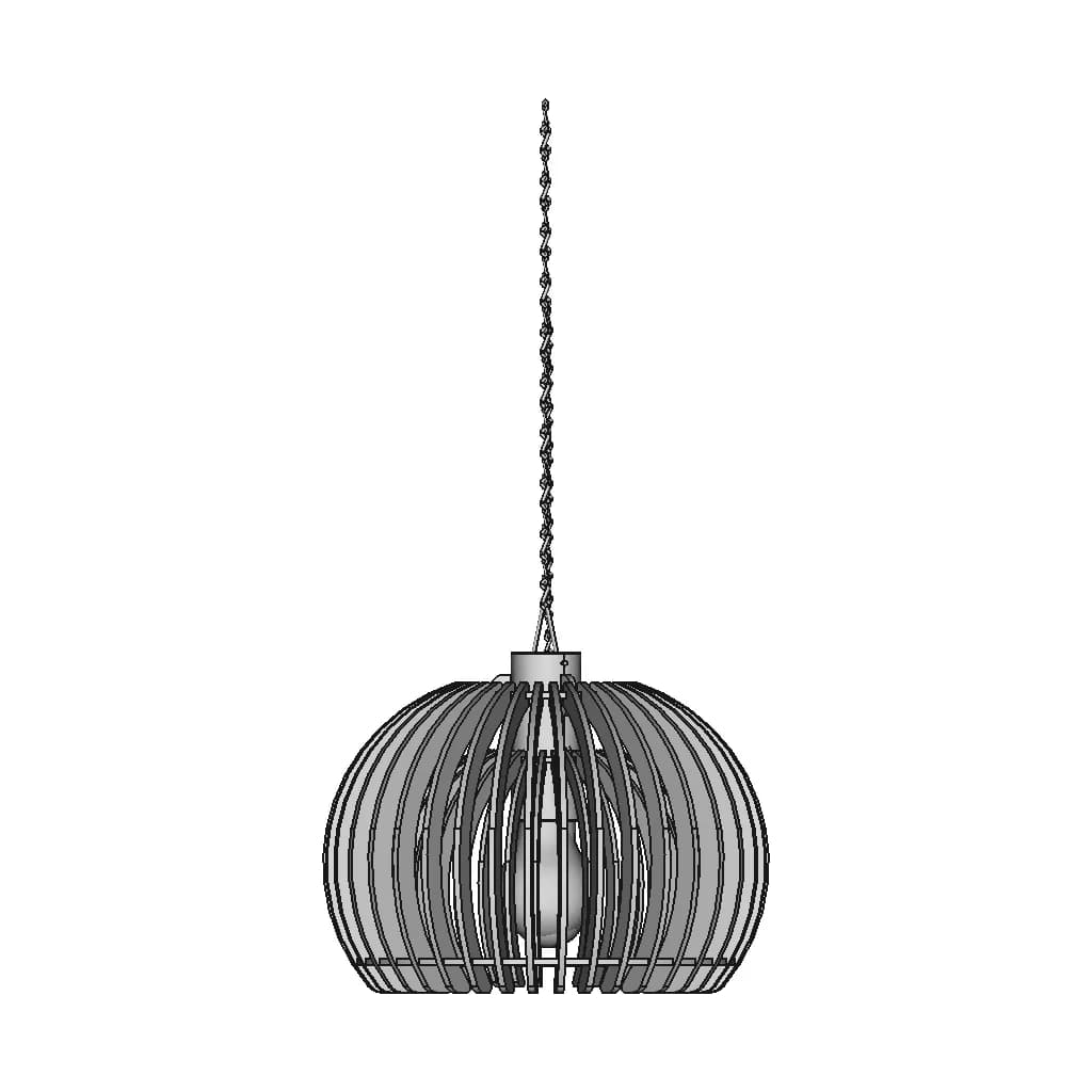 Laser Cutting Lamp | 3D Engineering Design File_0_0_degree_snapshot