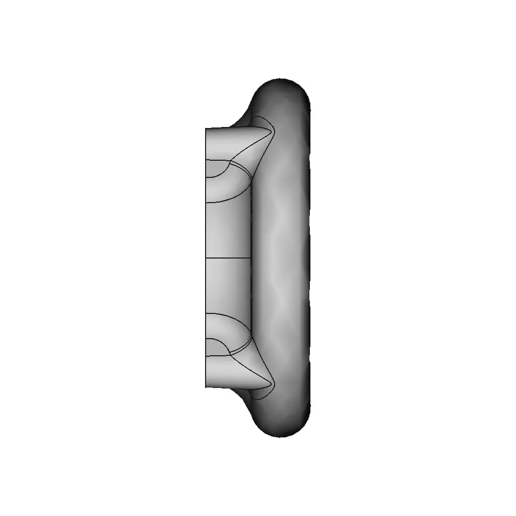 Mazda Mx-5 Miata Dual Plenum Turbo Intake Manifold - Velocity Stack, Air Horn, Trumpet | 3D Engineering Design File_270_0_degree_snapshot