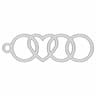 Audi Girl Car Logo Keychain | 3D Engineering Design File_0_0_degree_snapshot