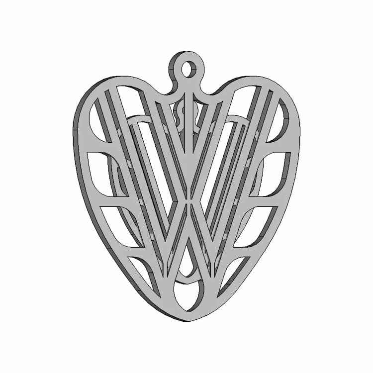 Vw Car Logo Keychain - Standard Mechanical Component