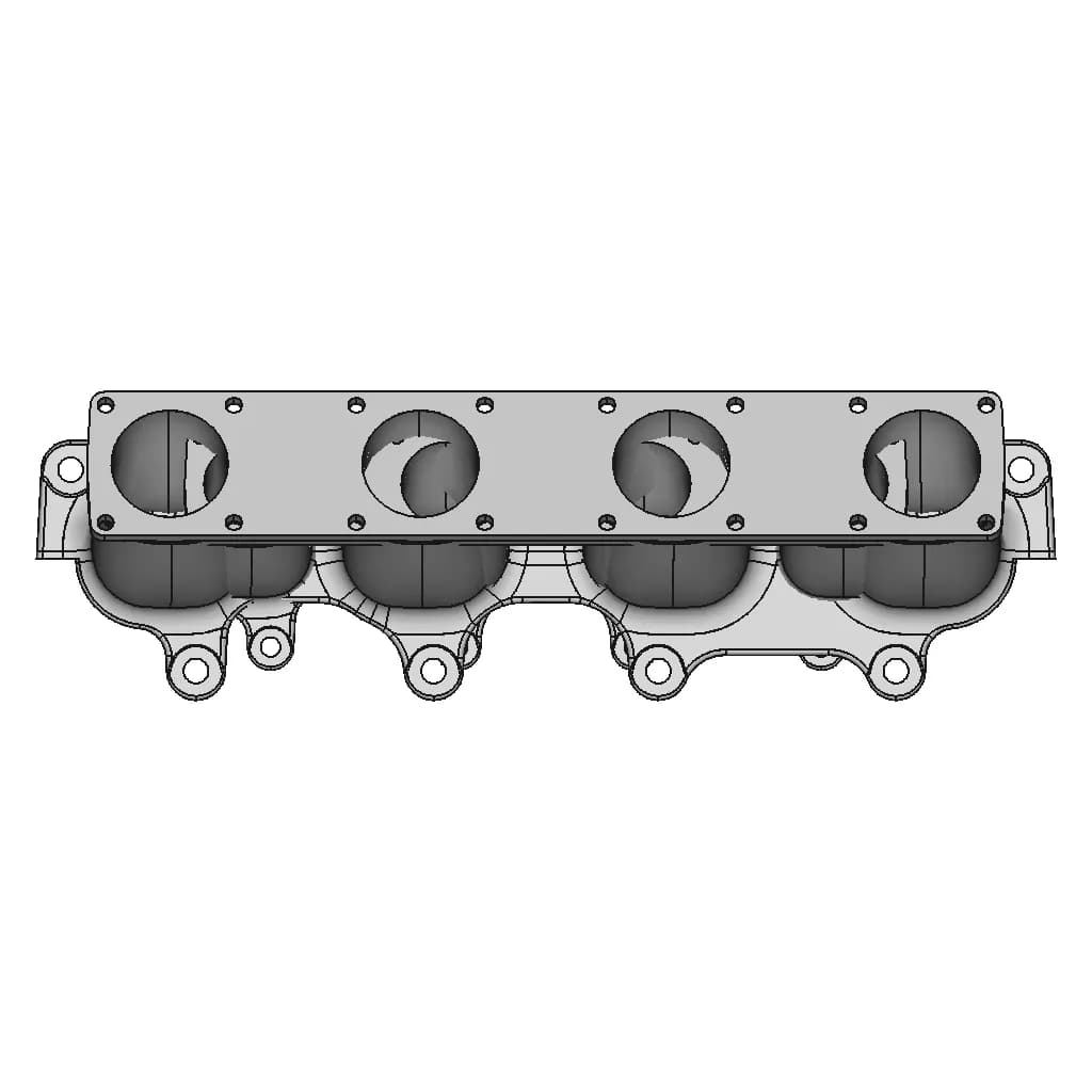 Mazda Mx-5 Miata Dual Plenum Turbo Intake Manifold - Intake Manifold - Downloadable CAD Representation_0_0_degree_snapshot