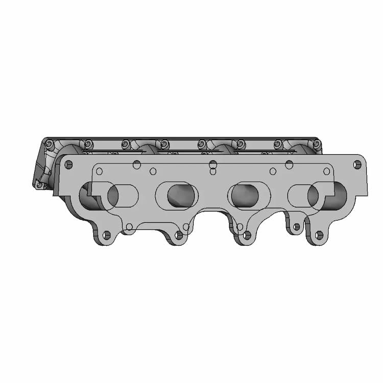 Mazda Mx-5 Miata Dual Plenum Turbo Intake Manifold - Intake Manifold - Downloadable CAD Representation