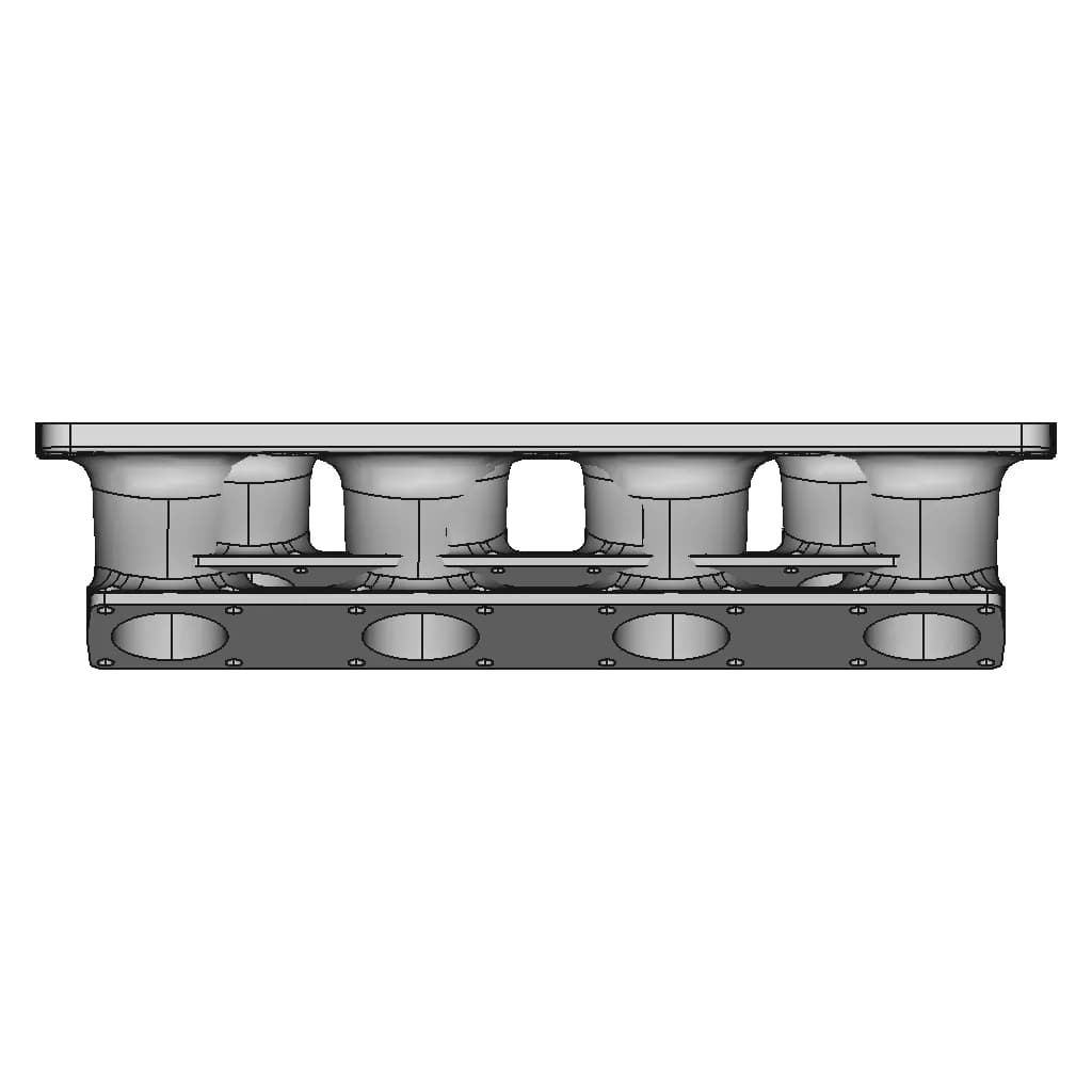 Mazda Mx-5 Miata Dual Plenum Turbo Intake Manifold - Intake Manifold - Downloadable CAD Representation_270_0_degree_snapshot