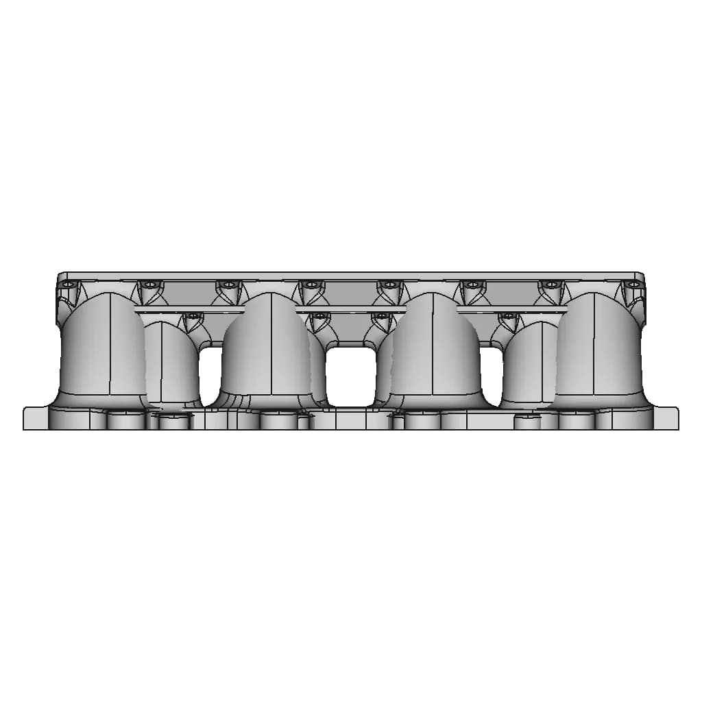 Mazda Mx-5 Miata Dual Plenum Turbo Intake Manifold - Intake Manifold - Downloadable CAD Representation_90_0_degree_snapshot