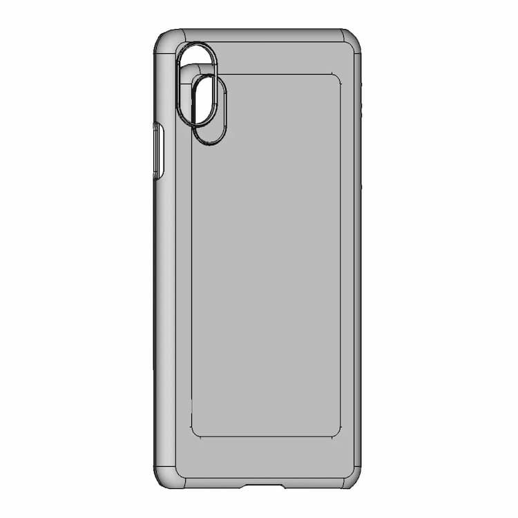 I Phone Xs Max Back Cover - Downloadable CAD Representation