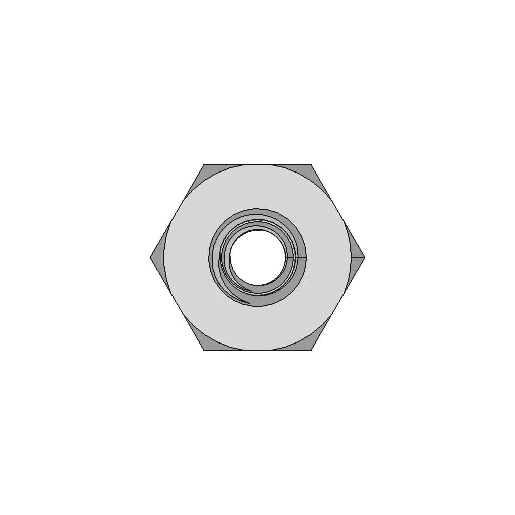 Mamba Wheel Nut 3/8"-24 Unf | High-Quality CAD Model_0_0_degree_snapshot