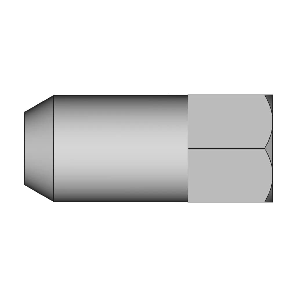 Mamba Wheel Nut 3/8"-24 Unf | High-Quality CAD Model_0_270_degree_snapshot
