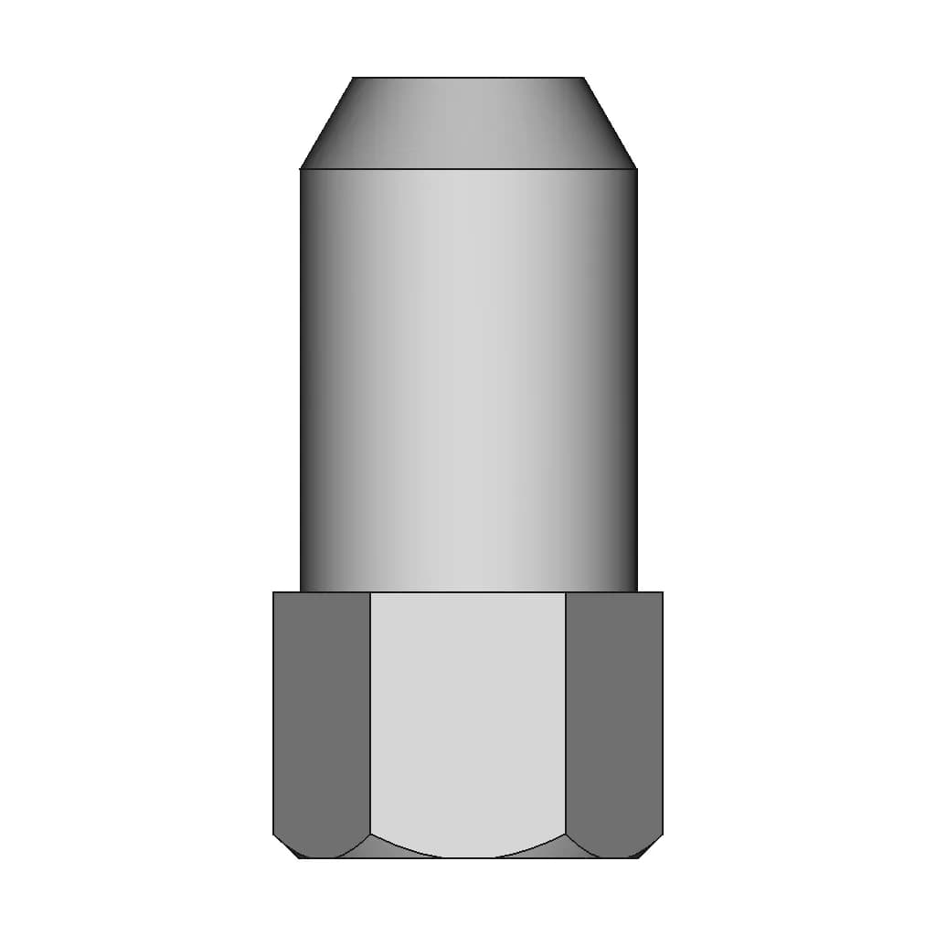 Mamba Wheel Nut 3/8"-24 Unf | High-Quality CAD Model_270_0_degree_snapshot