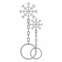 Snowflake Keychain | High-Quality CAD Model_90_0_degree_snapshot