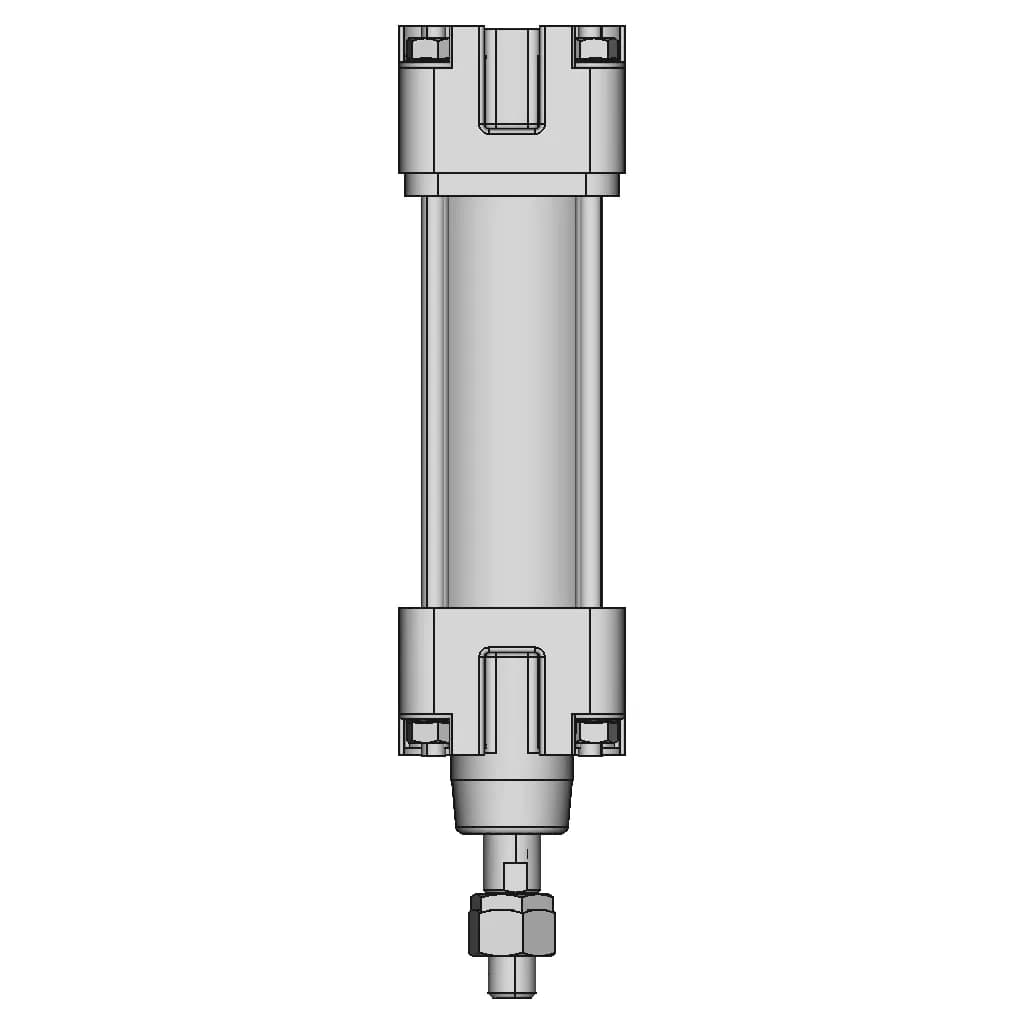 Pneumatic Cylinder | 3D Engineering Design File_90_0_degree_snapshot