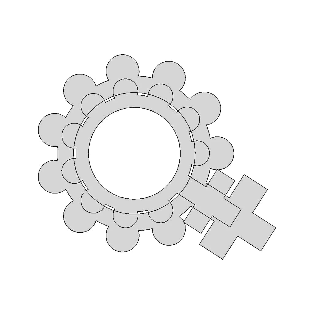 Rosary One Dacade - Downloadable CAD Representation_90_0_degree_snapshot