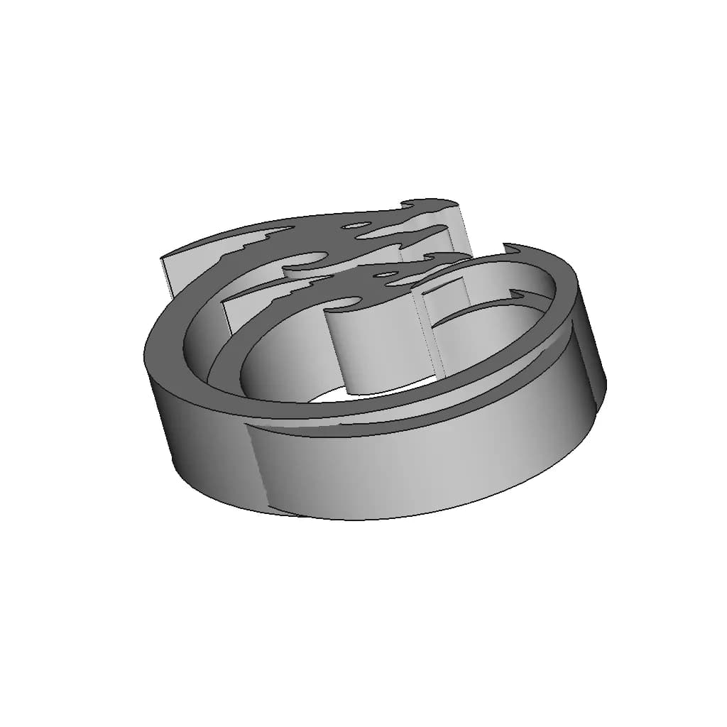 Dragon Letter C | 3D Engineering Design File_60_30_degree_snapshot