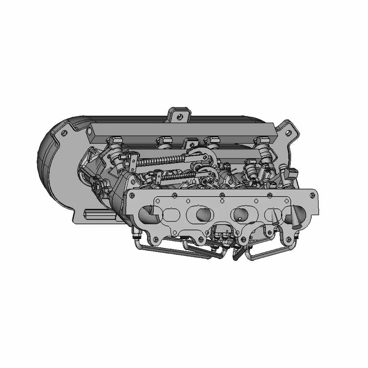 Mazda Mx-5 Miata Individual Throttle Bodies Itb Intake Manifold Assembly | 3D Engineering Design File
