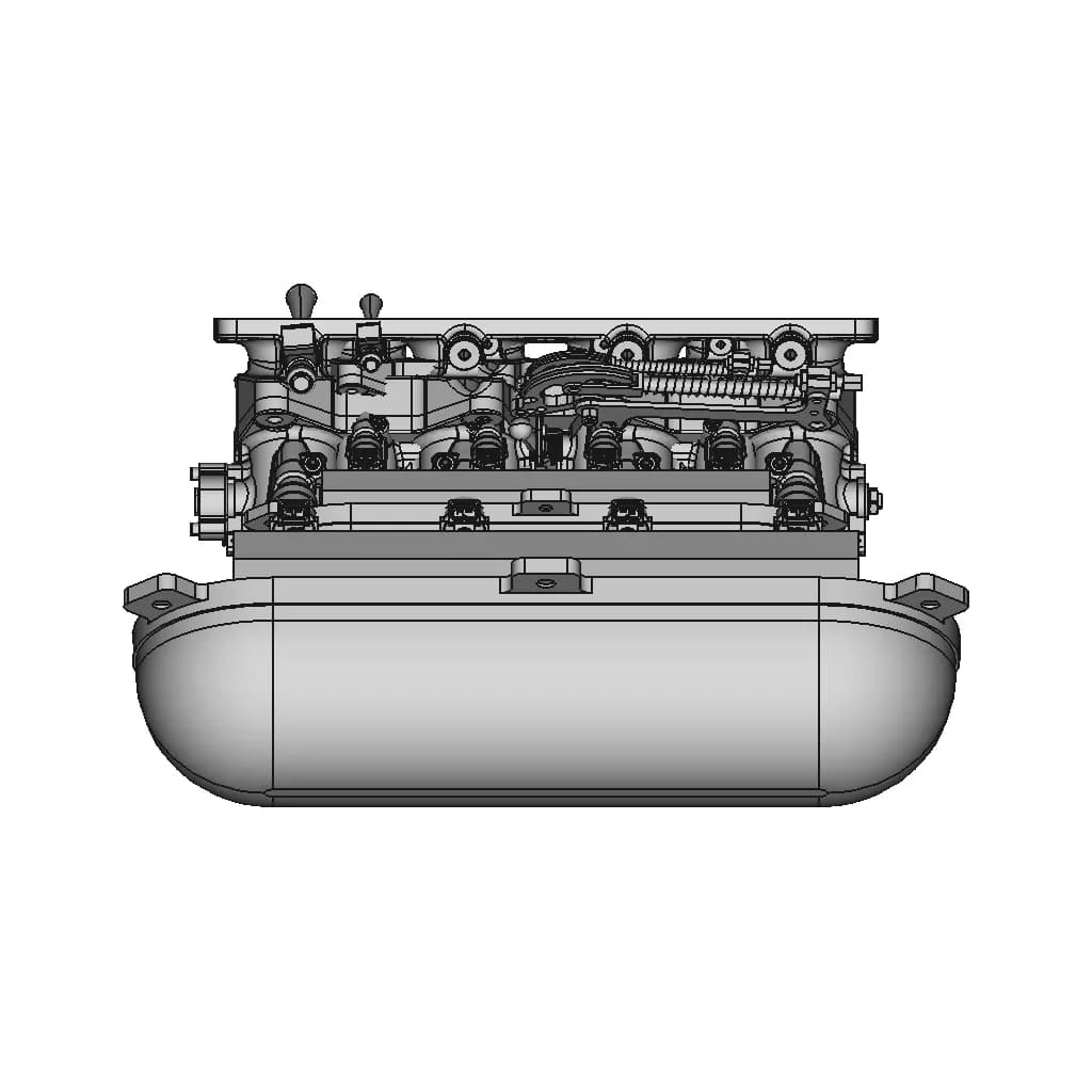 Mazda Mx-5 Miata Individual Throttle Bodies Itb Intake Manifold Assembly | 3D Engineering Design File_270_0_degree_snapshot