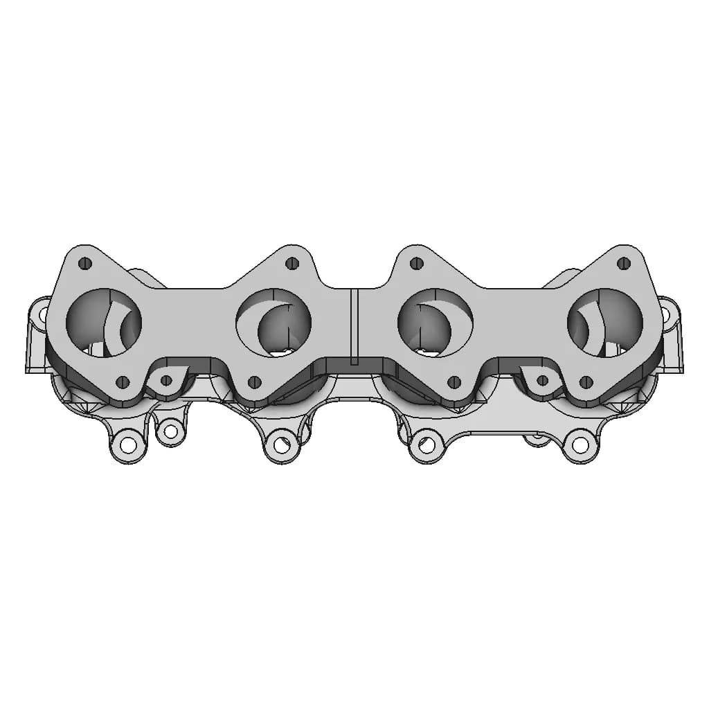Mazda Mx-5 Miata Individual Throttle Bodies Itb Intake Manifold - Downloadable CAD Representation_0_0_degree_snapshot