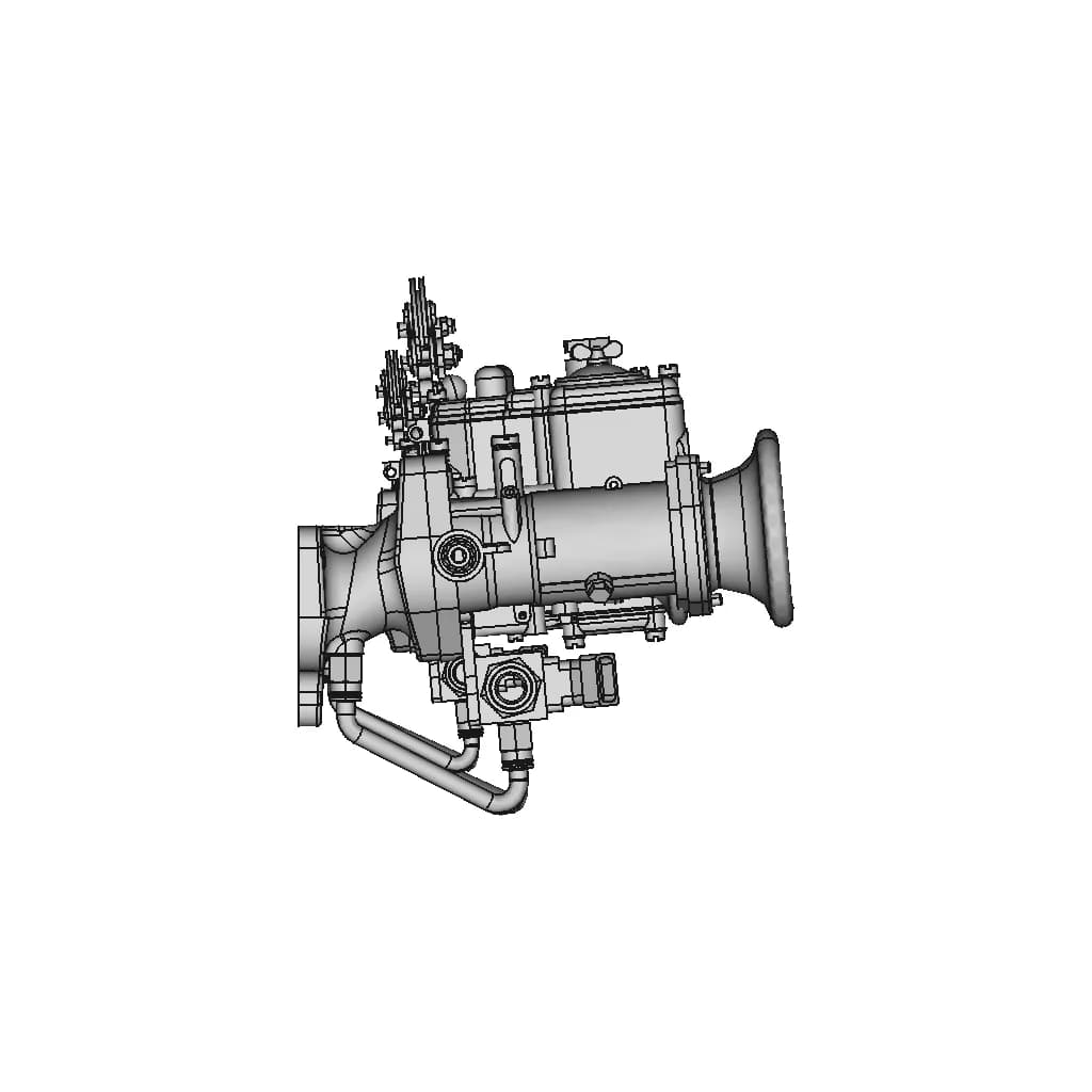 Mazda Mx-5 Miata Dcoe Weber Carburetor Intake Manifold Assembly | High-Quality CAD Model_0_270_degree_snapshot